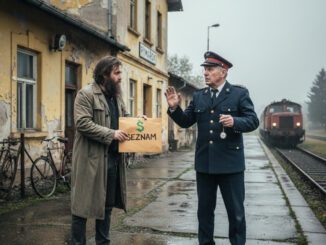 Satira, předání stížnosti na nádraží