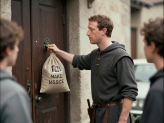 Facebok M. C. sběr dat satira